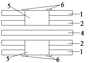 Processing method for slotting process of ridge-flexible combination board