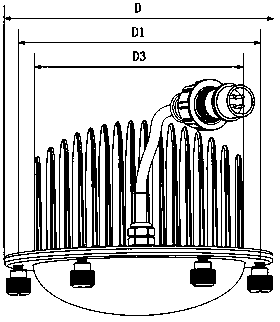 LED (Light-Emitting Diode) streetlamp utilizing lamp shell as mounting interface bracket structure