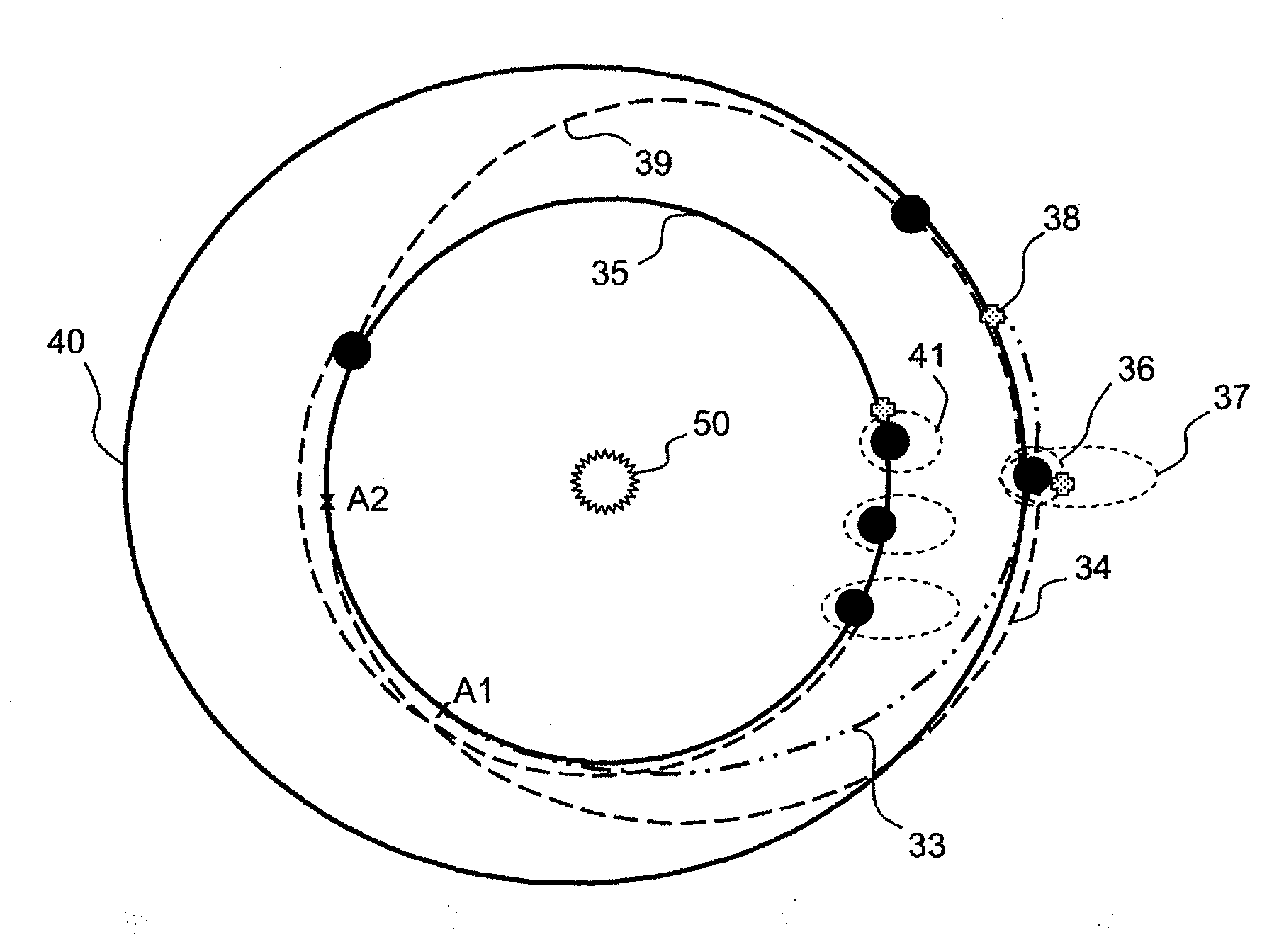 Method for Lightening the Weight of Fuel Stowed Onboard During an Interplanetary Mission