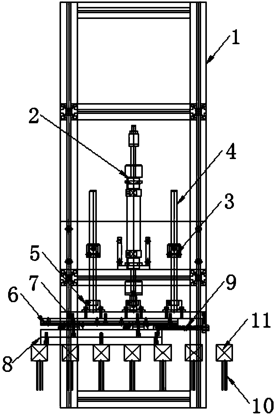 Pneumatic pressing machine