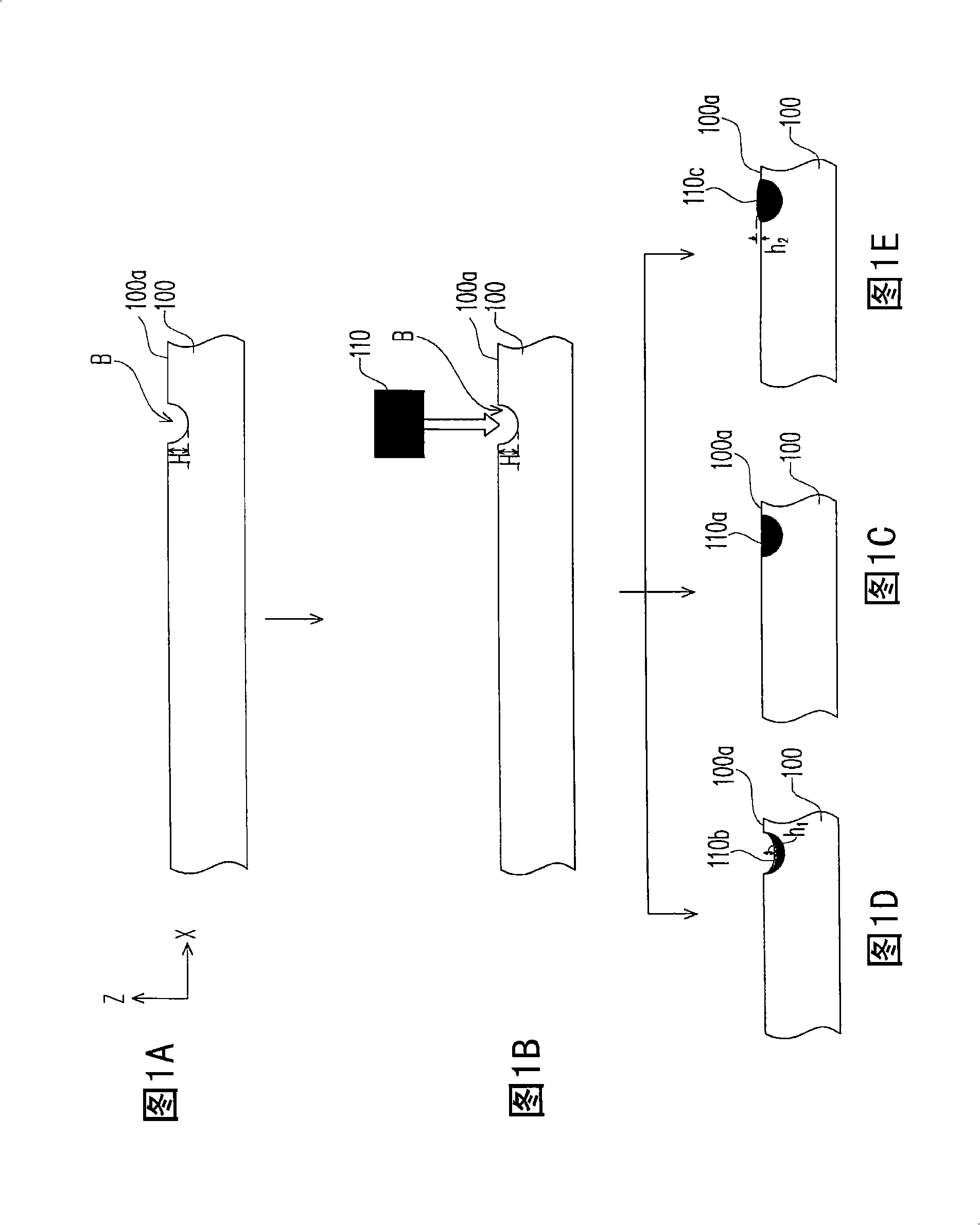 Mending method and production method of colorful filtering substrate