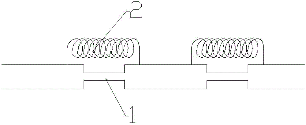 Underground self-healing power cables provided with breakable nodes