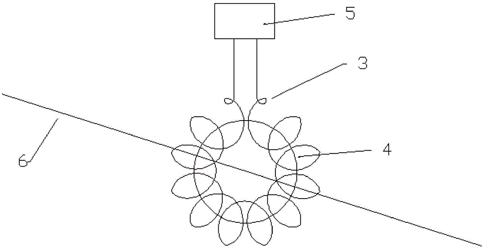 Underground self-healing power cables provided with breakable nodes