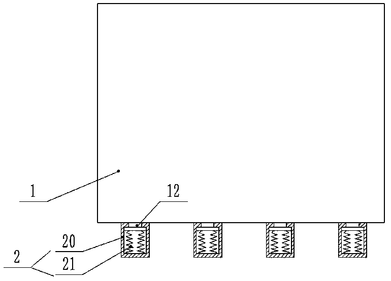 New energy vehicle shock-absorbing battery box