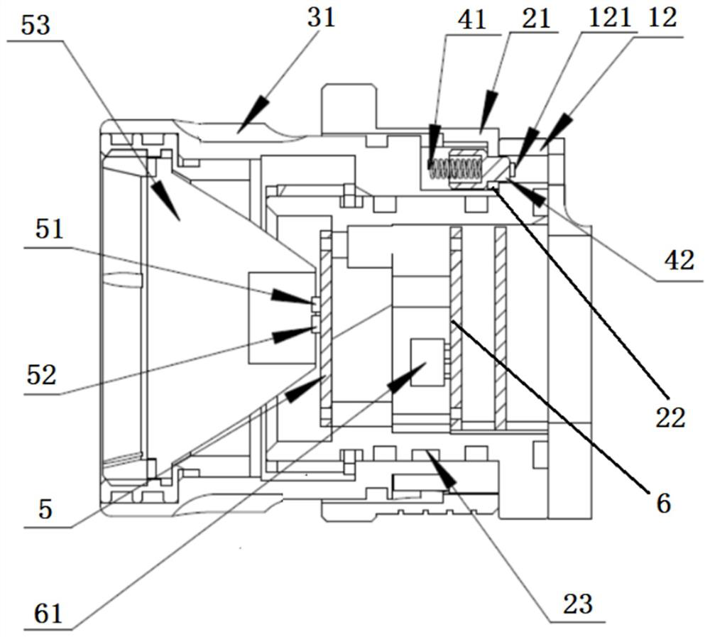 Lamp switch switching structure and method