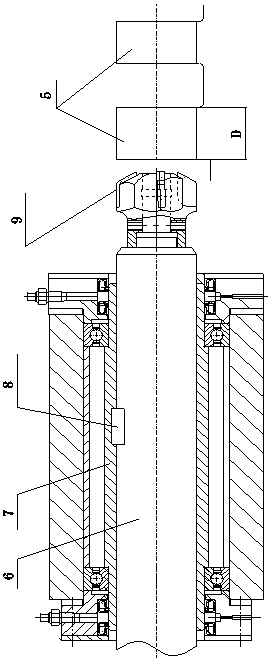 Deviation correcting compound tool for machining camshaft hole of diesel engine body