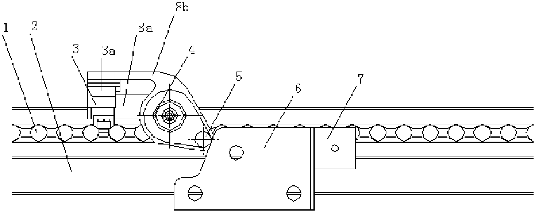 Gap-type automatic opening-and-closing delivery magnetic clamp