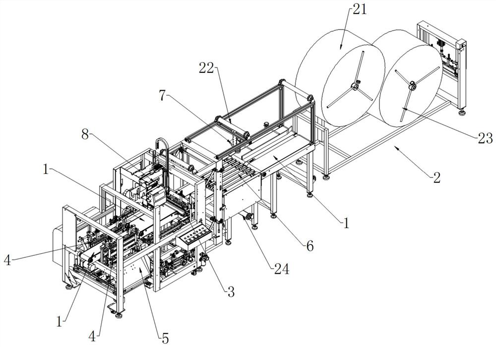 Express package air bubble film packaging equipment