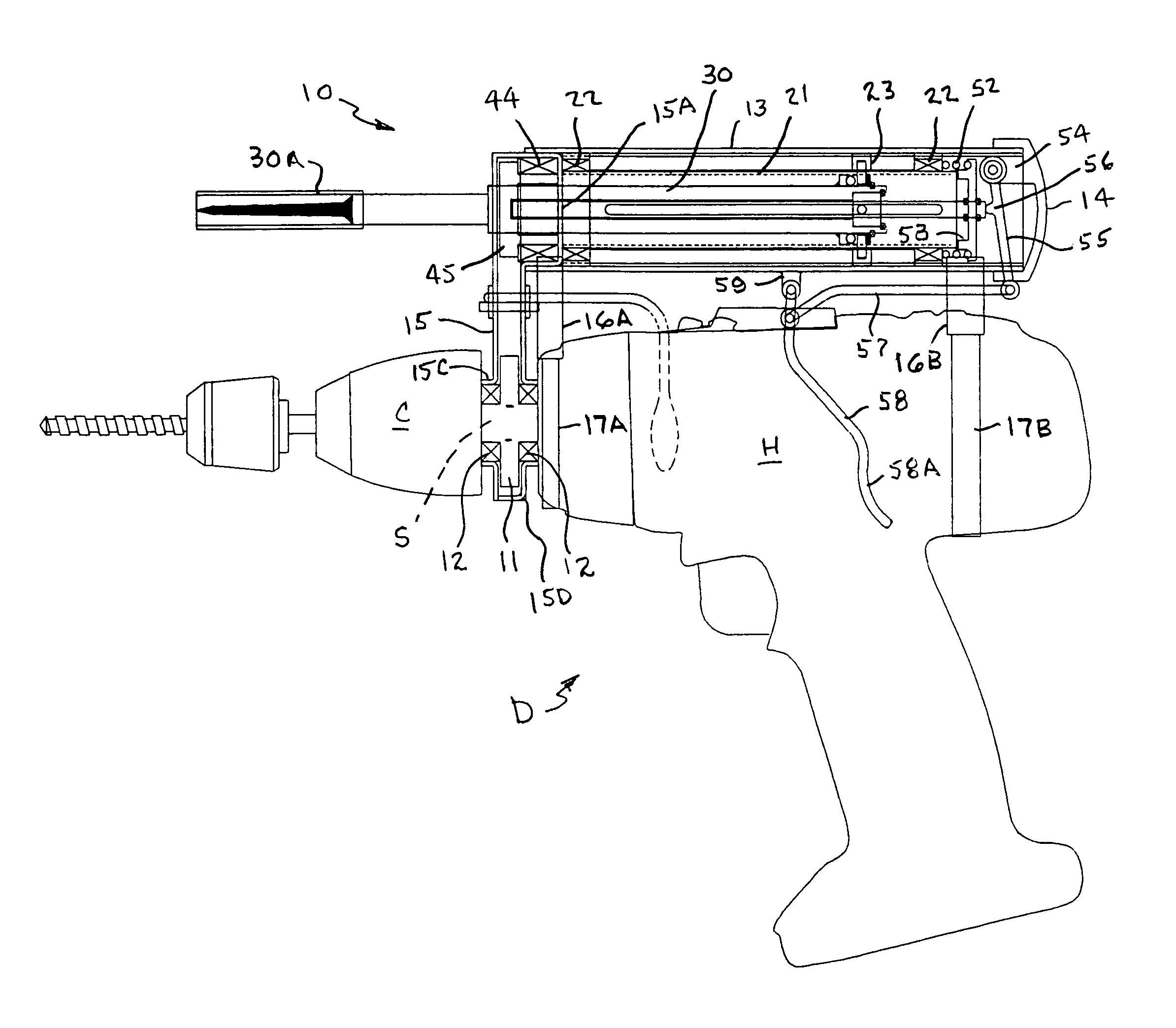 Auxiliary rotary tool drive for hand-held power tools