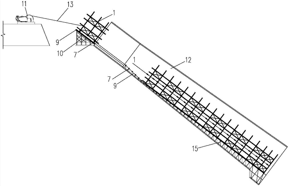 Construction method for locating bracket of tunnel anchorage prestressed system