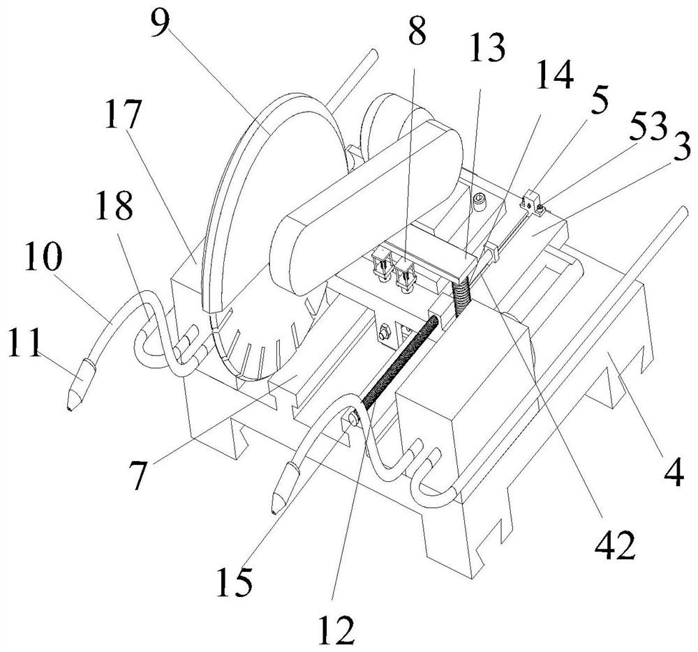 Intermittent electric cutting machine moving seat