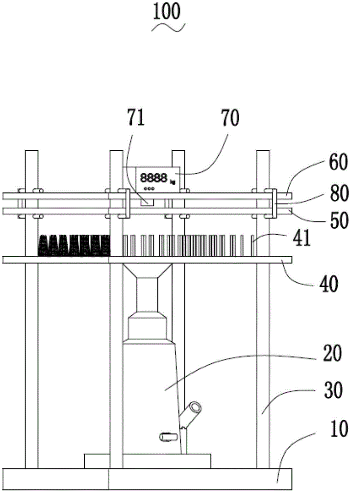 Spring strength fatigue test device