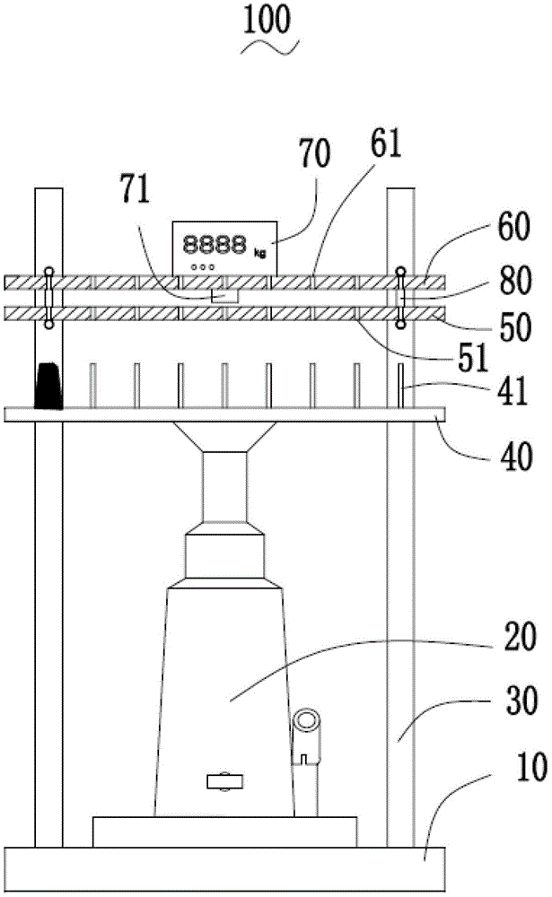 Spring strength fatigue test device