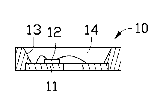 Method for manufacturing light emitting diode packaging structure