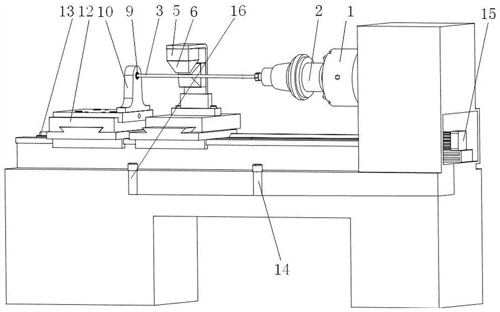 Inner surface polishing device of large-length-diameter-ratio slender pipe and method thereof
