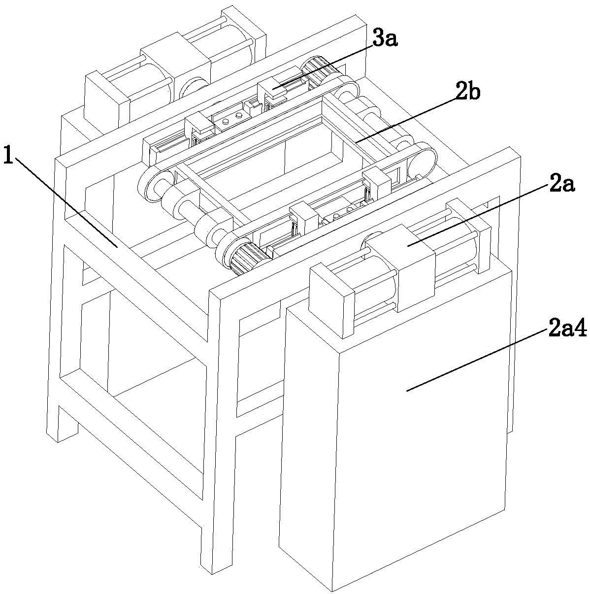Double-faced notching device for boards