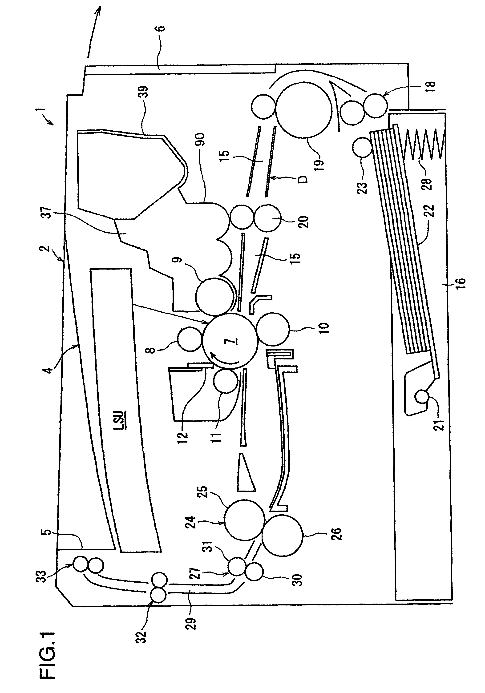 Image forming apparatus provided with transfer roller