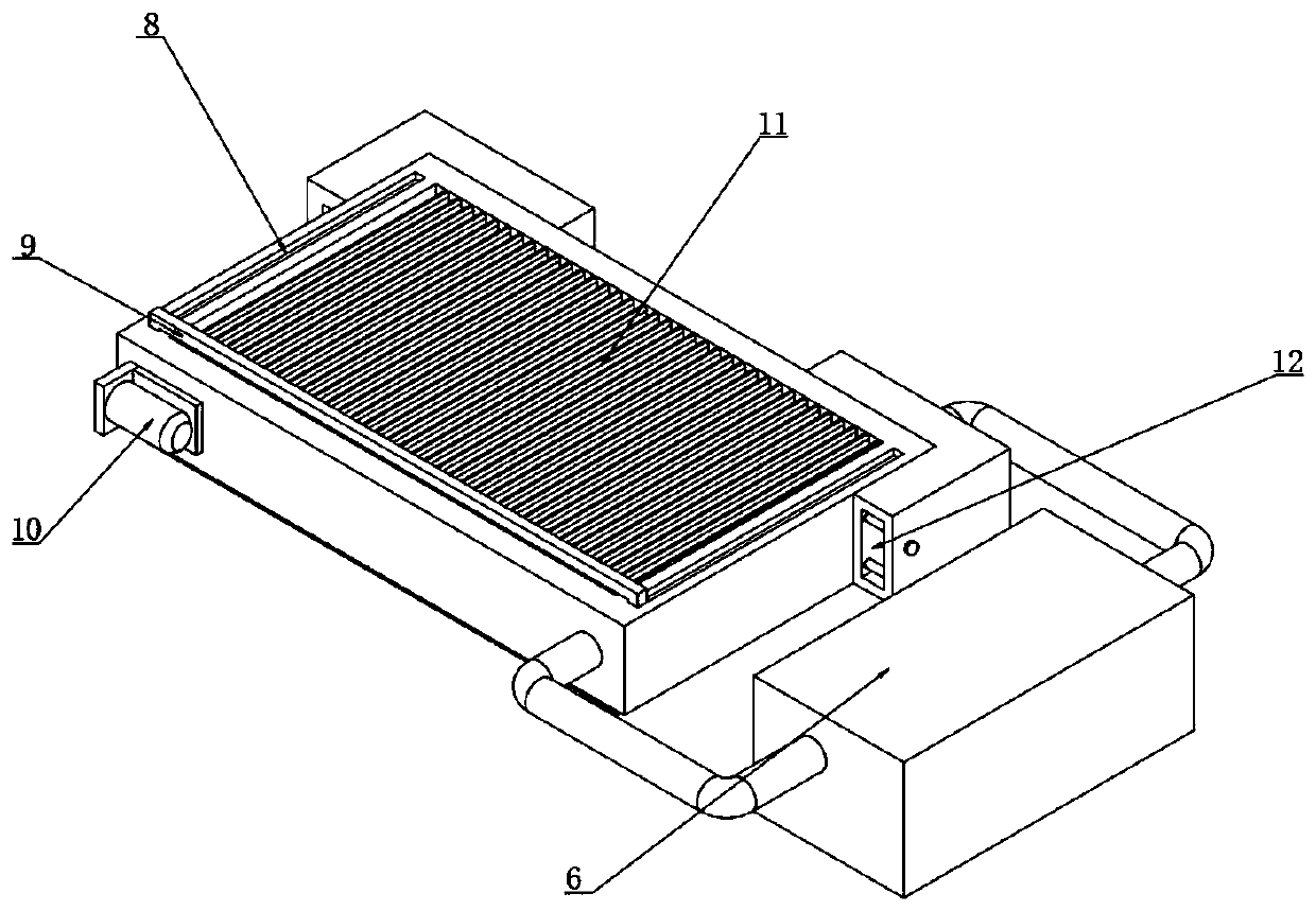 A car radiator with shock absorbing structure