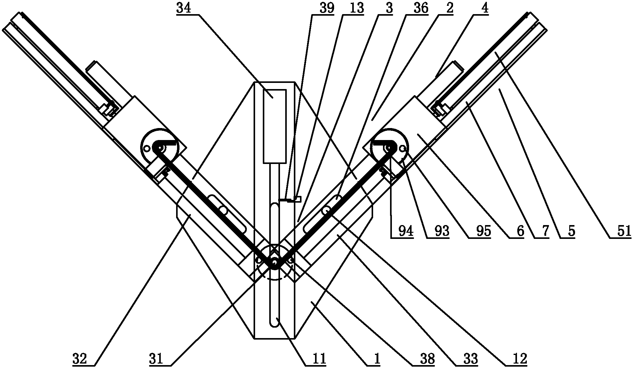 Arm type automatic reinforcing steel bar molding machine