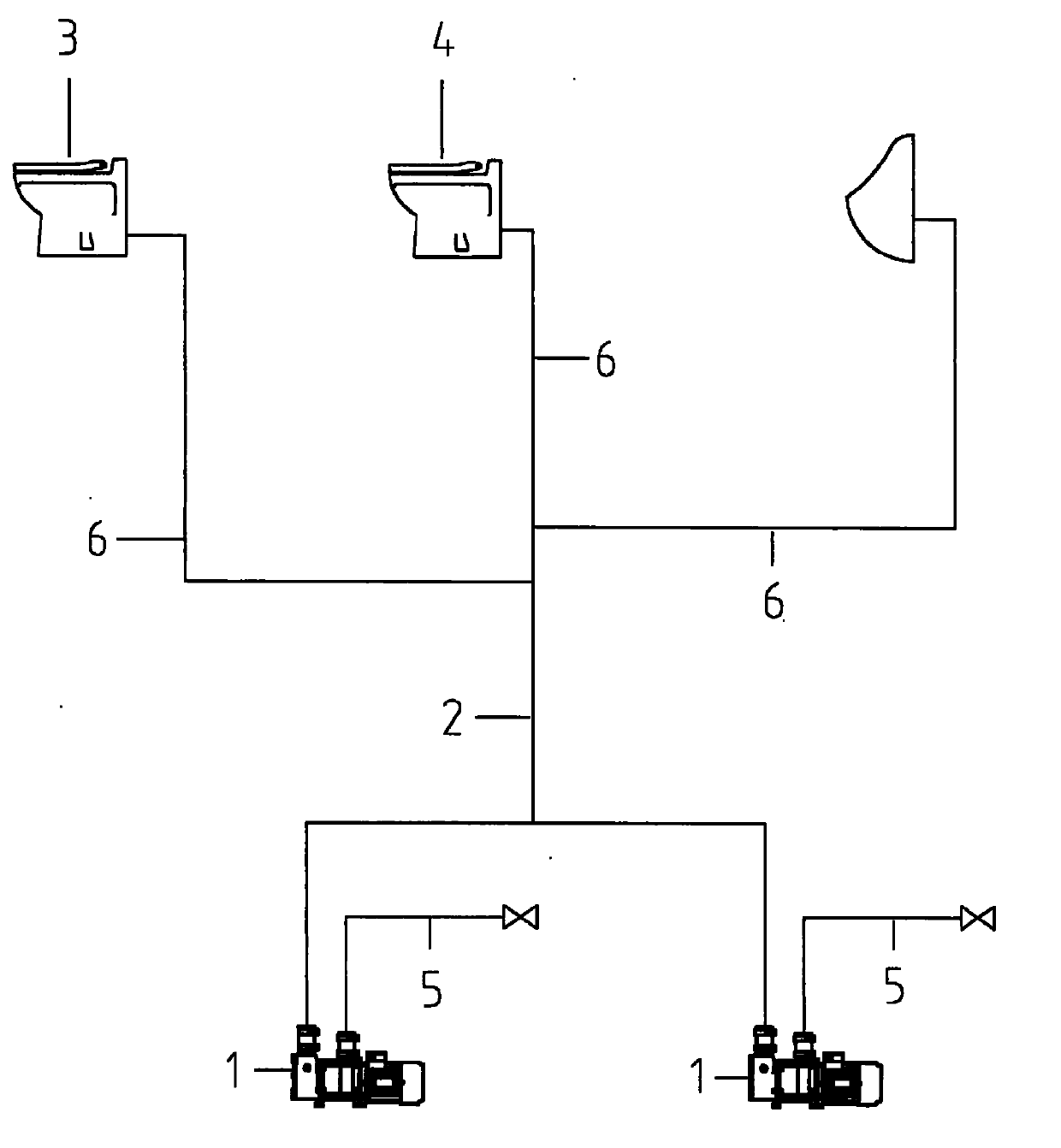 Method for controlling the vacuum generator in a vacuum sewage system