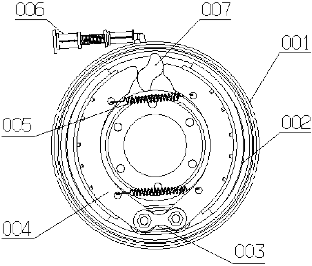 An electric vehicle drum brake and its control method