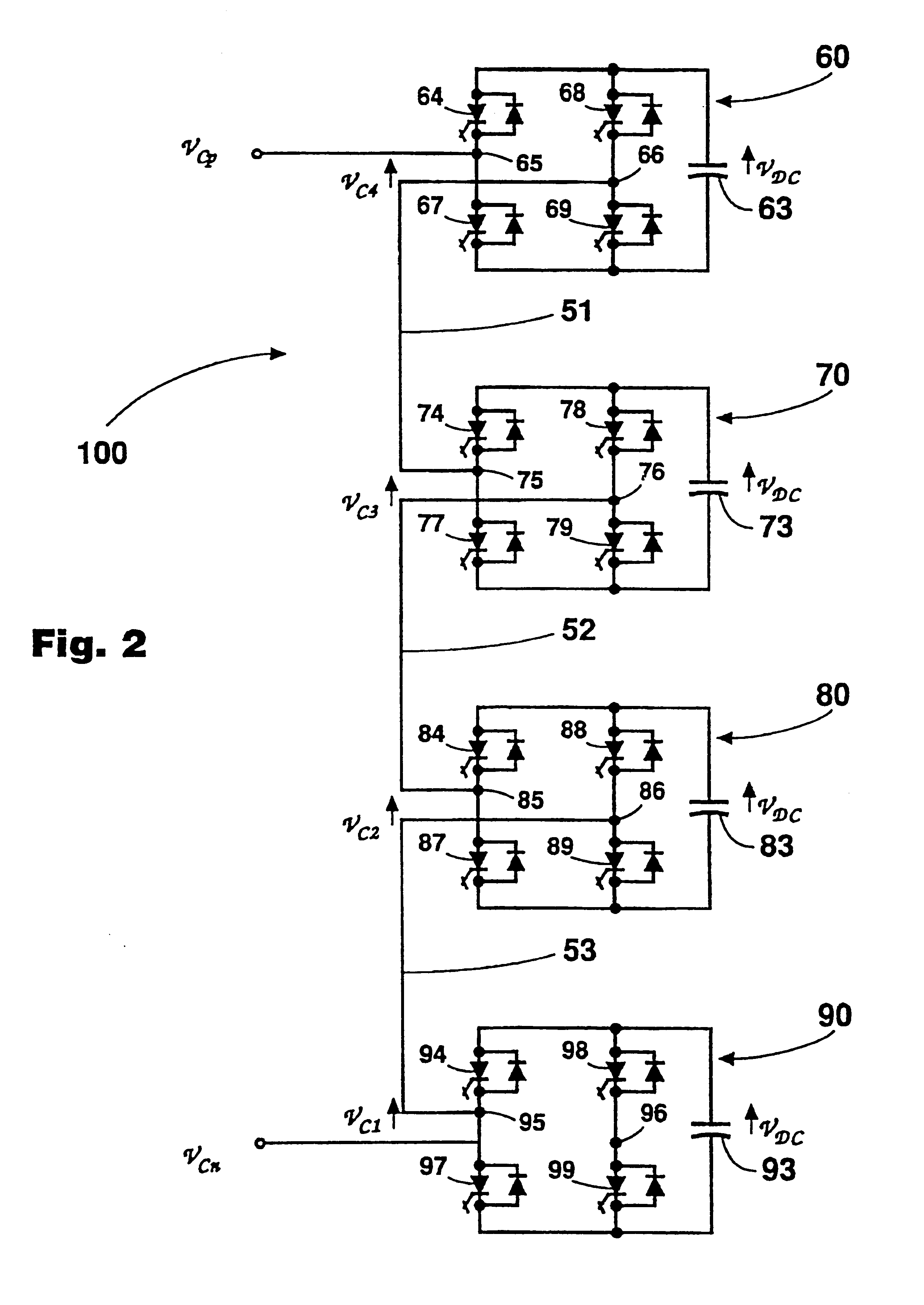 Multilevel cascade voltage source inverter with seperate DC sources