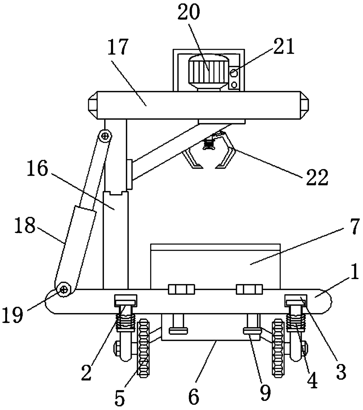 Mounting device for electromechanical equipment convenient for outdoor use