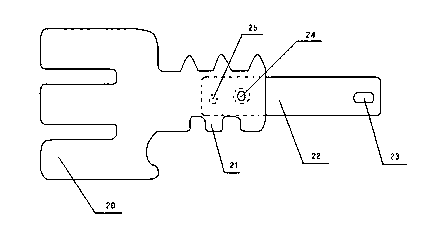 Convex electric intelligent lock