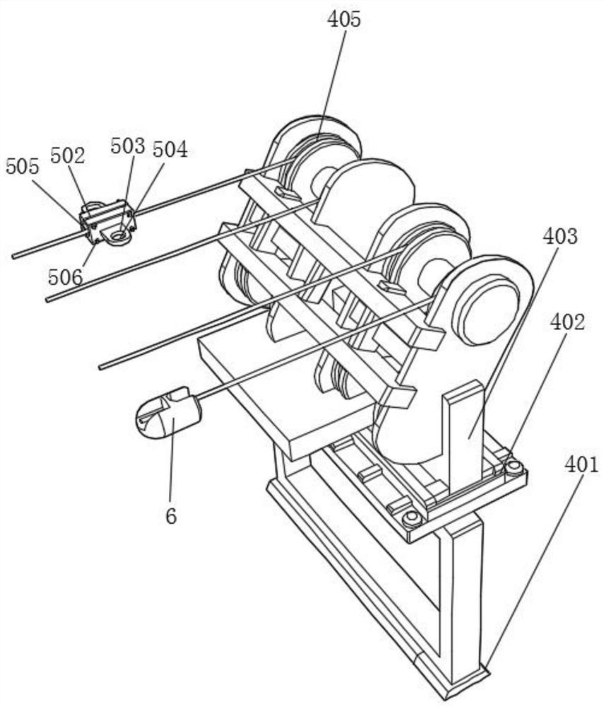 Kite-flying traction rope loading device for multi-pulley assembly rope