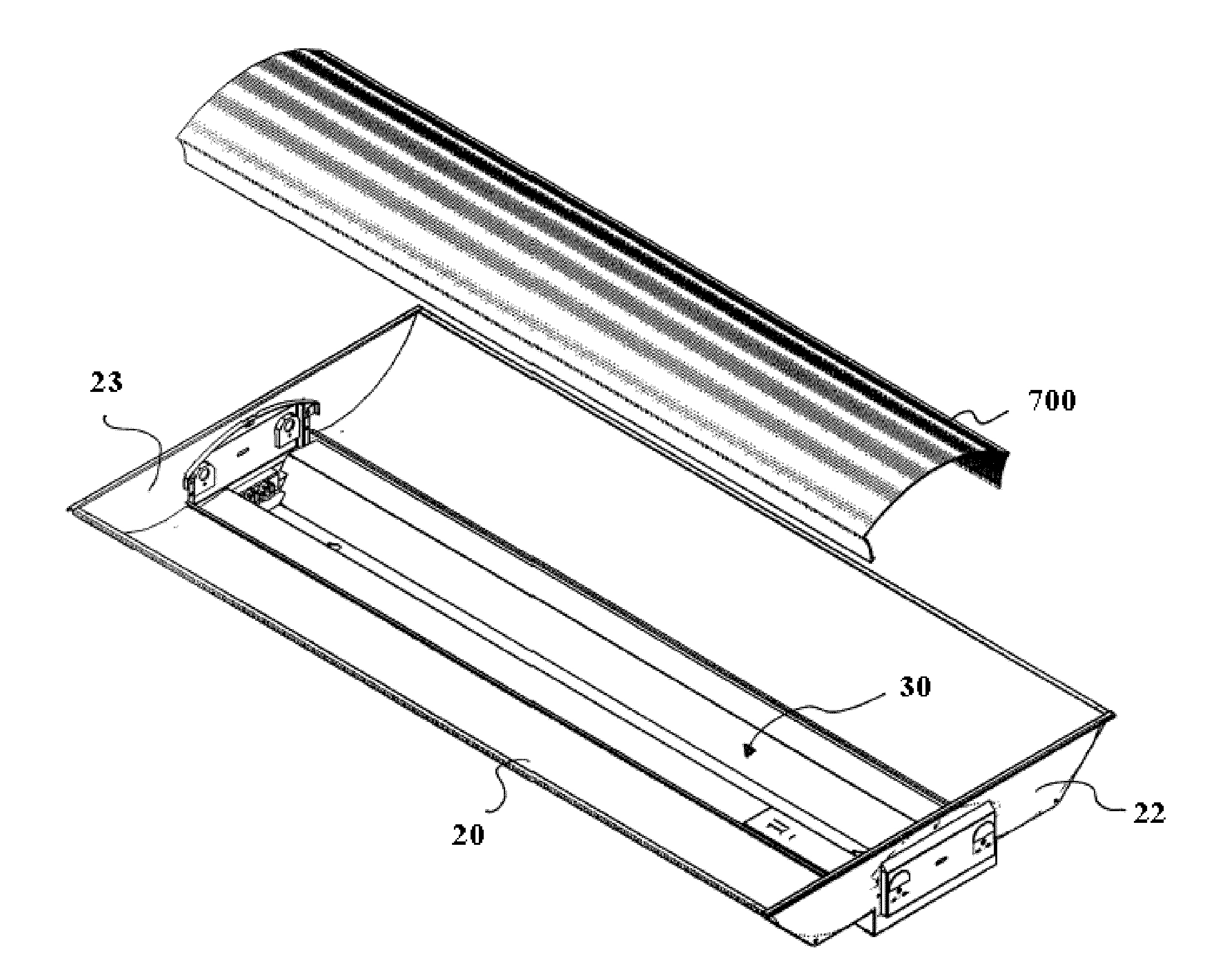 Recessed Sealed Lighting Fixture