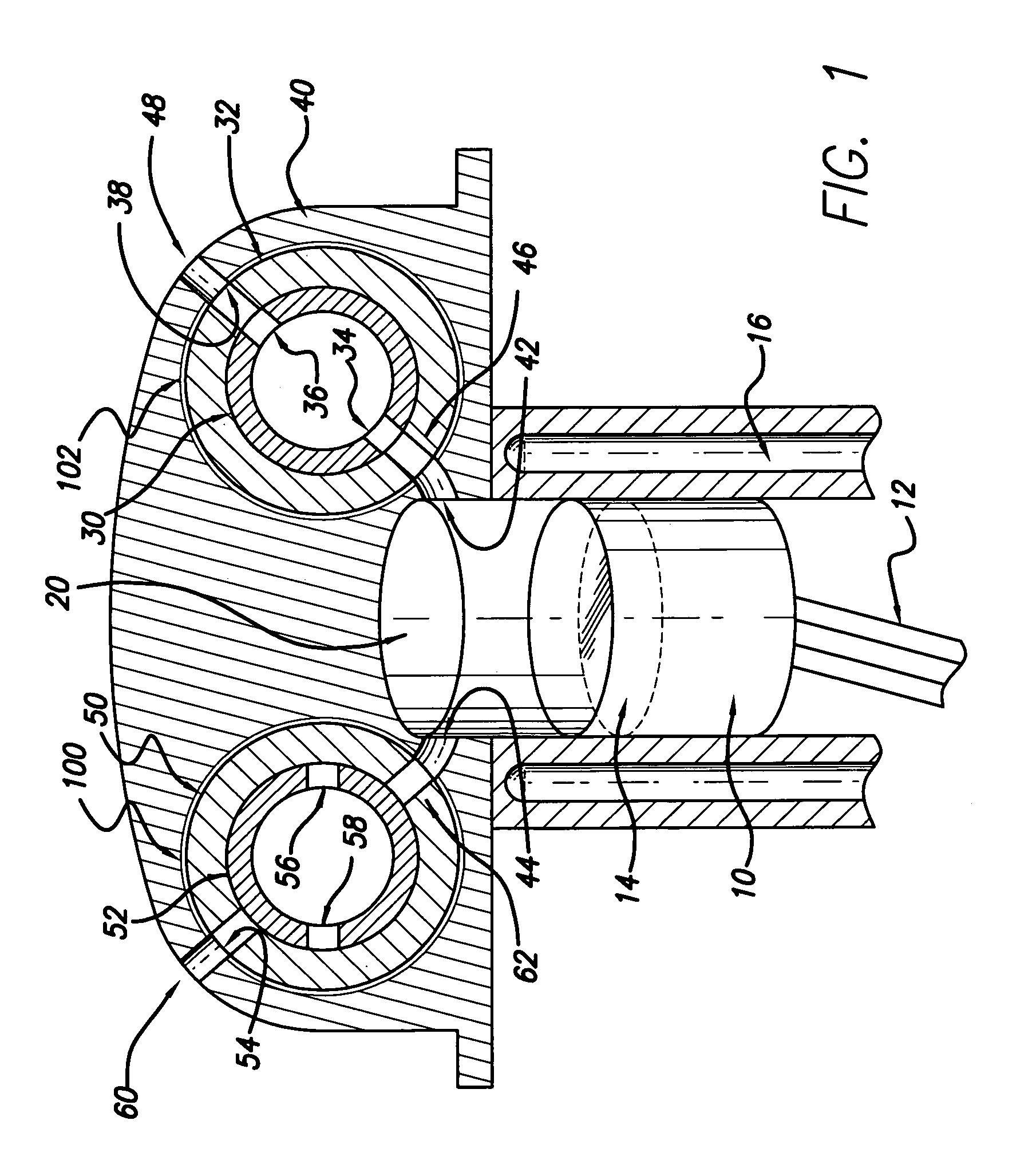 Slotted cylindrical tube rotary valve assembly
