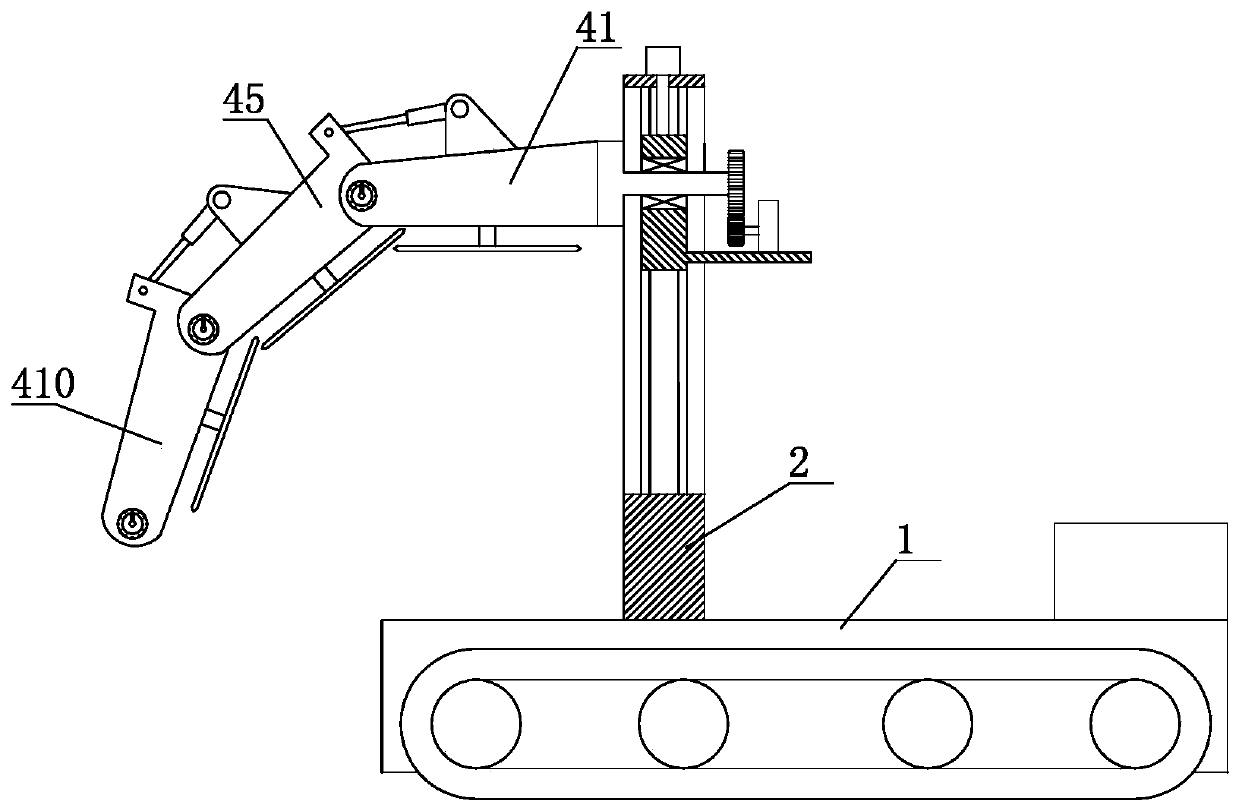 Hedge pruning device capable of switching between straight pruning and arc pruning