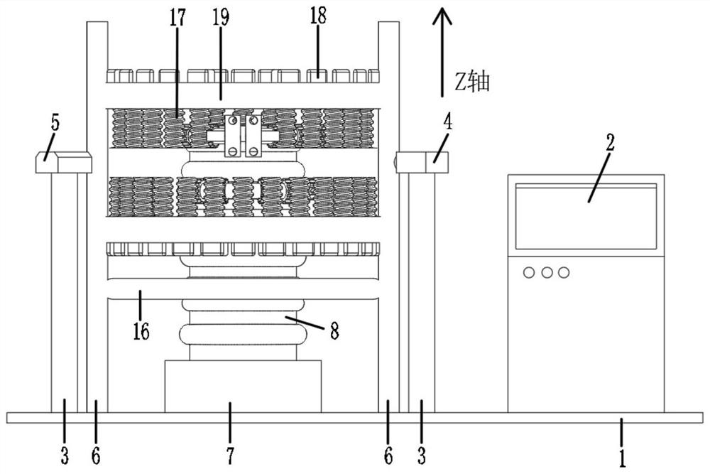 Heat treatment device and heat treatment method for complex contour bellows