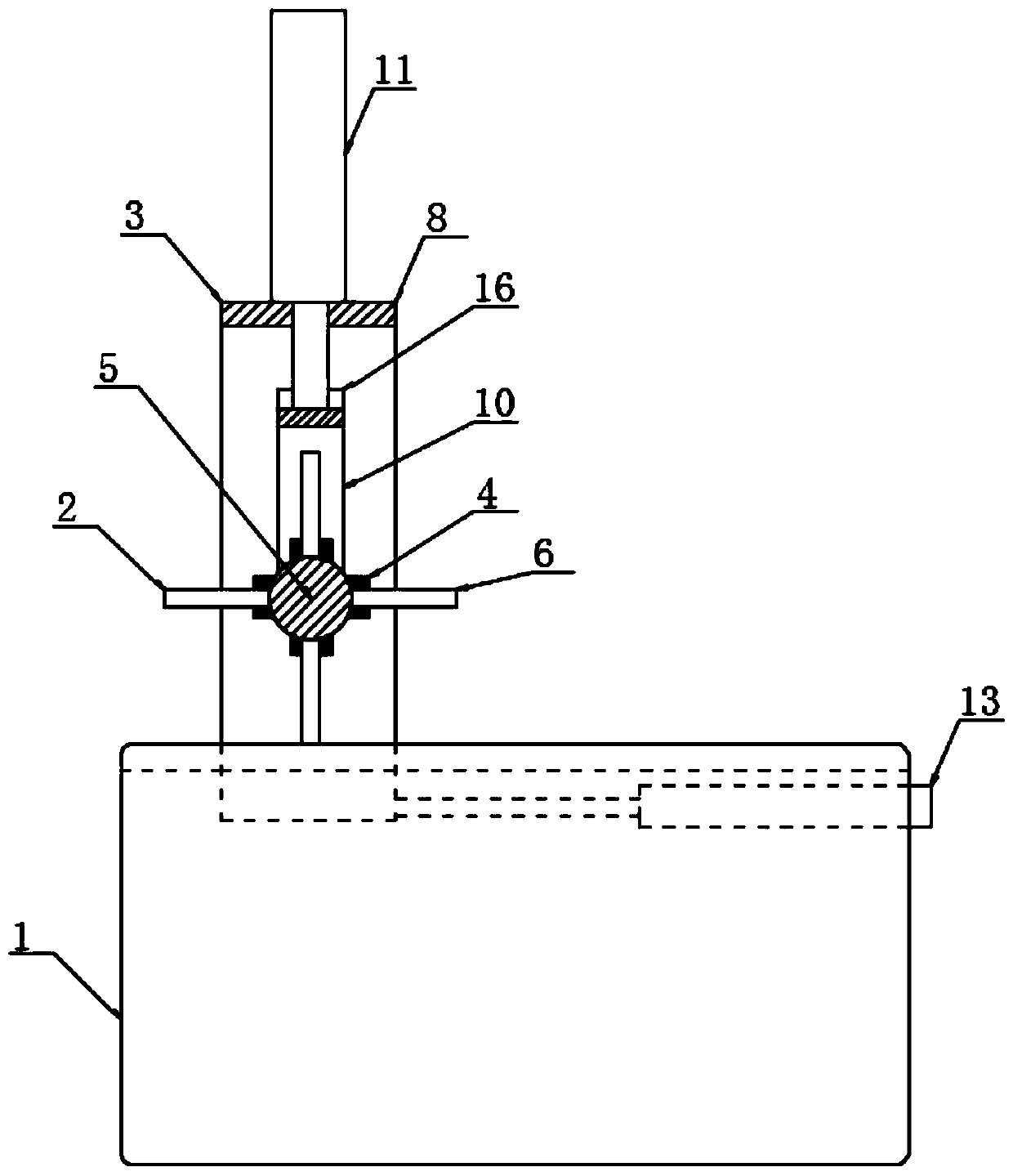 High-efficiency combing device for hair products