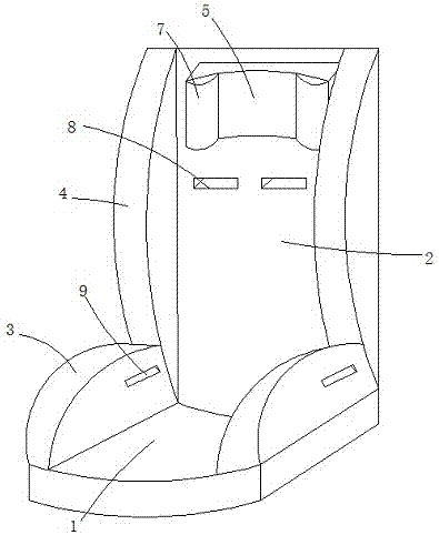 Headrest assembly of child car seat