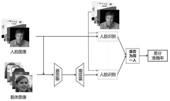 Robust efficient distributed face image steganography method