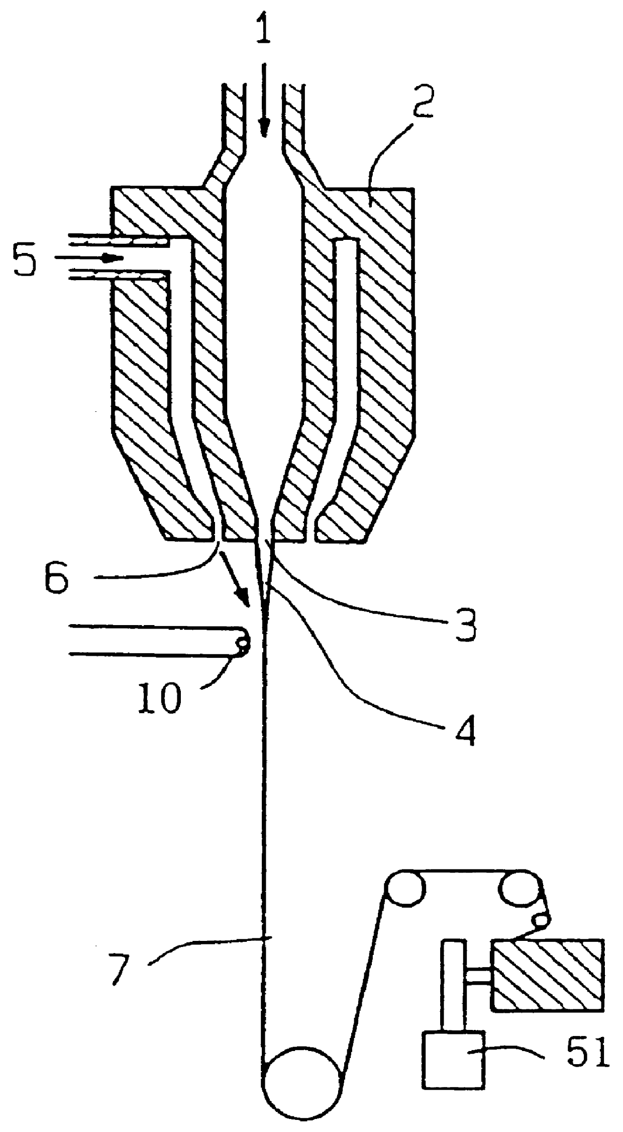 Process for producing filament and filament assembly composed of thermotropic liquid crystal polymer