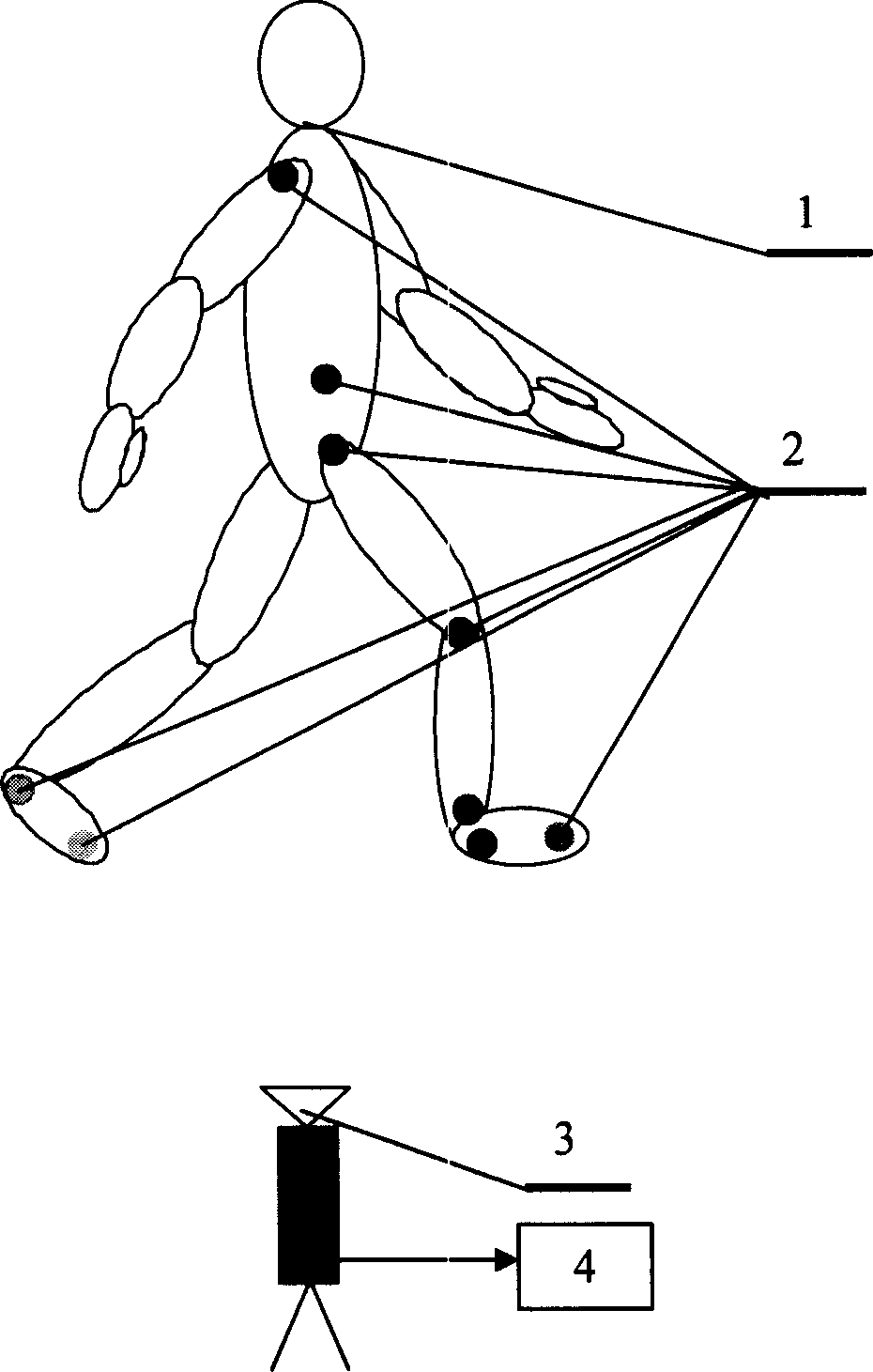 Method for determining trace of human movement