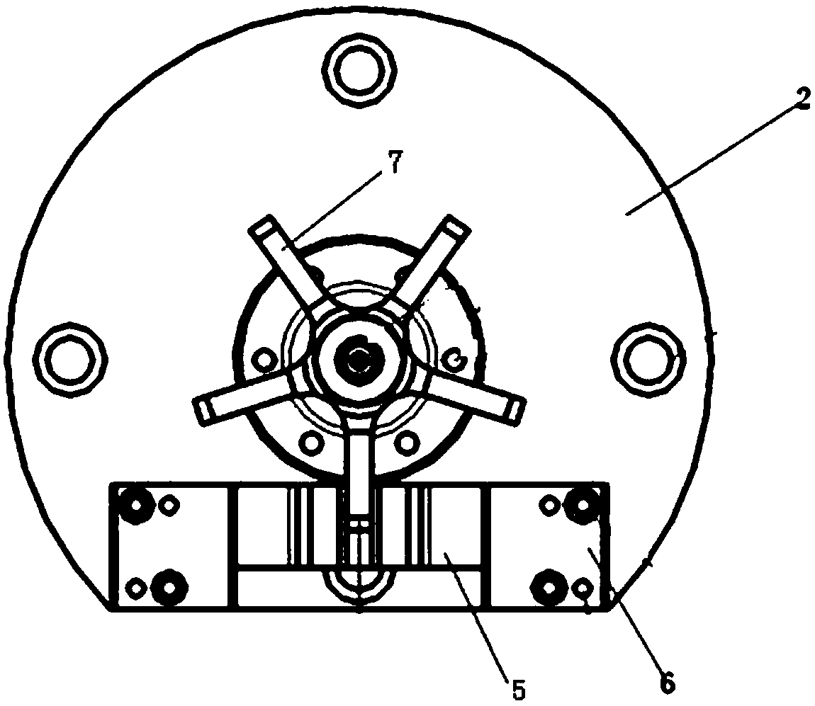 Nonstandard guide blade machining device and machining method