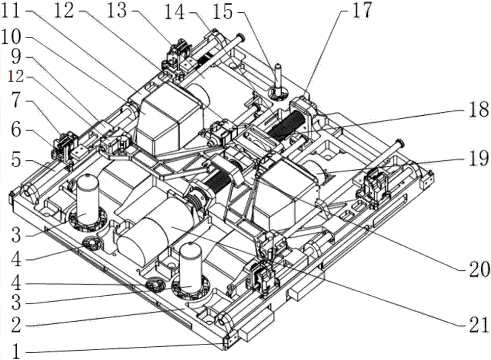 Space load butt locking interface device capable of realizing emergency unlocking and locking instruction
