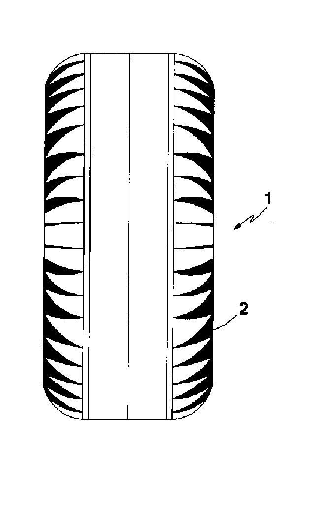 Airplane tire with air pocket