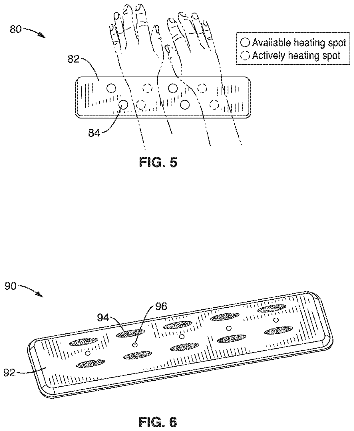 Two-point and multiple-point spot heating and cooling