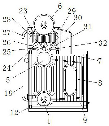 Novel three-return-stroke water tube boiler