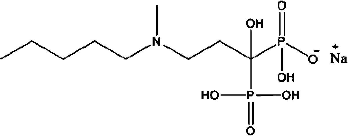 Ibandronate sodium containing injection