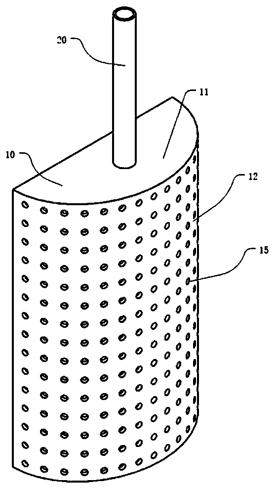 Auxiliary in-vivo ectopic bone formation device used for treating massive bone defect