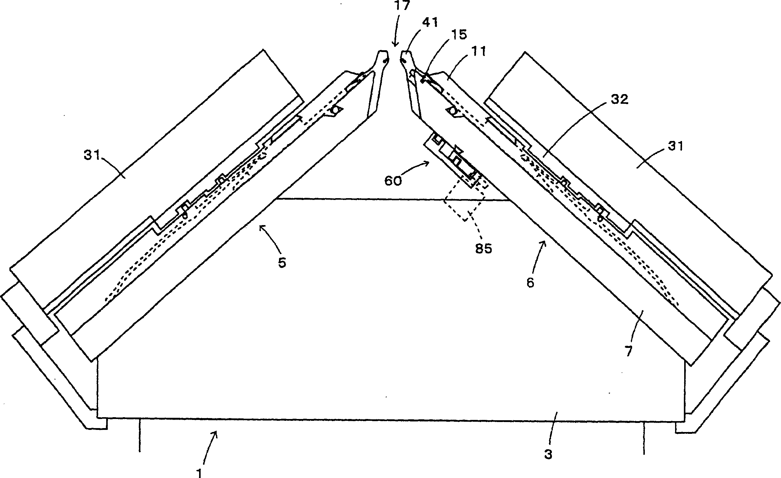 Flatbed knitting machine