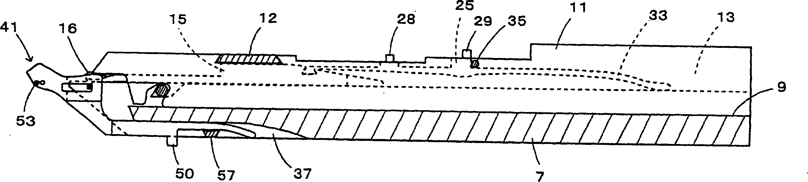 Flatbed knitting machine