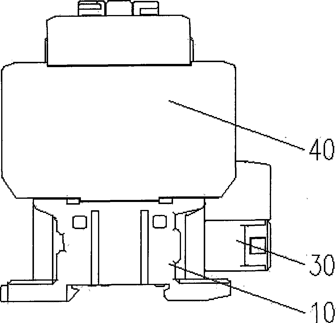 Contactor with peripheral surge restraining unit