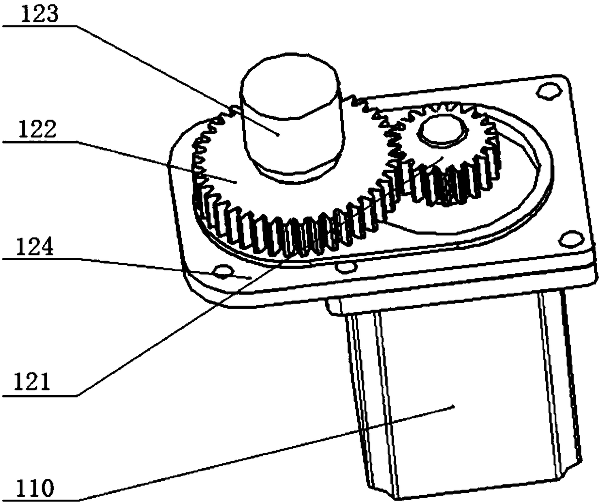 Unmanned automobile electric drive-by-wire steering device and steering control method