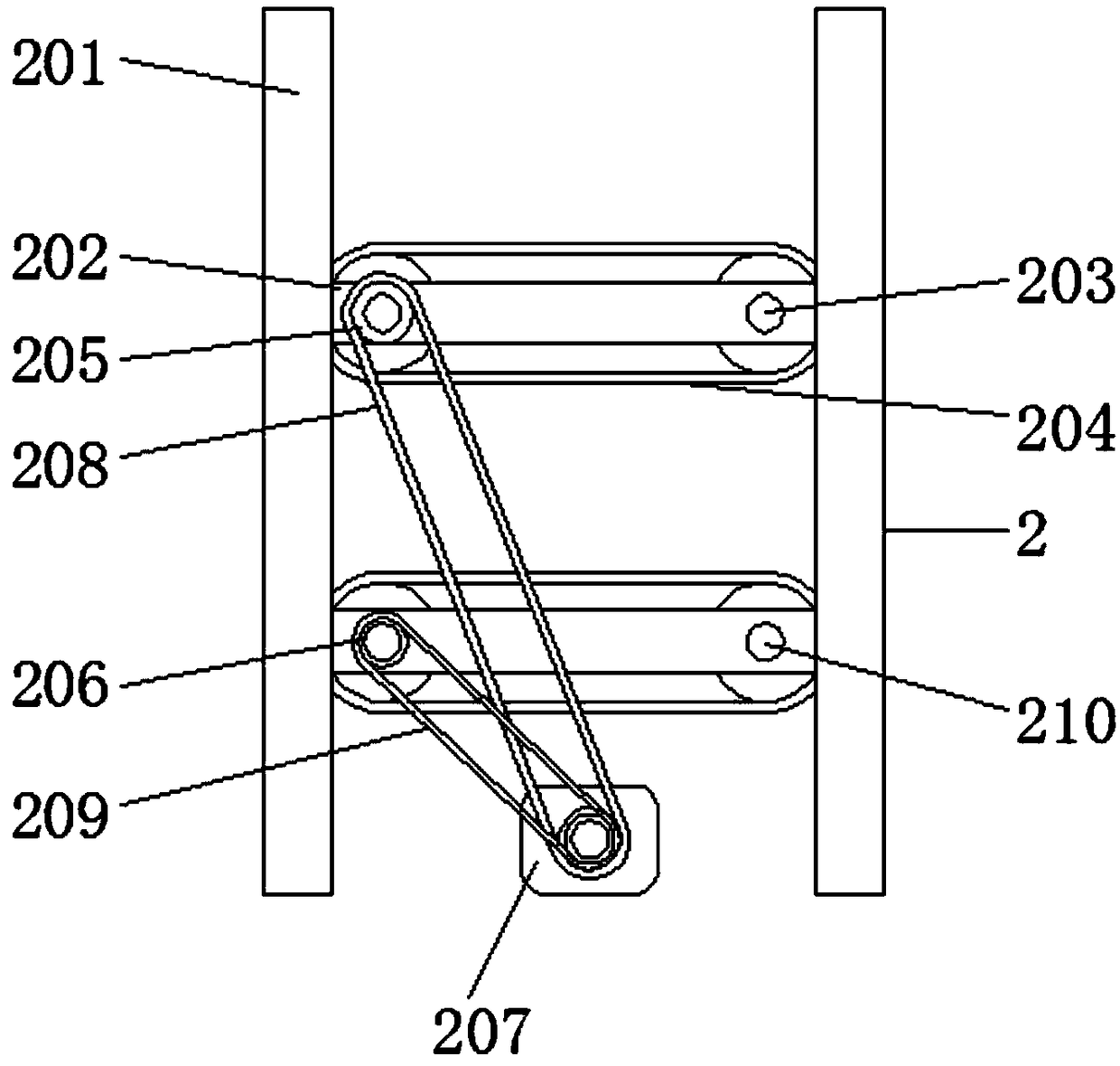 Working method of efficient plate drying treatment device